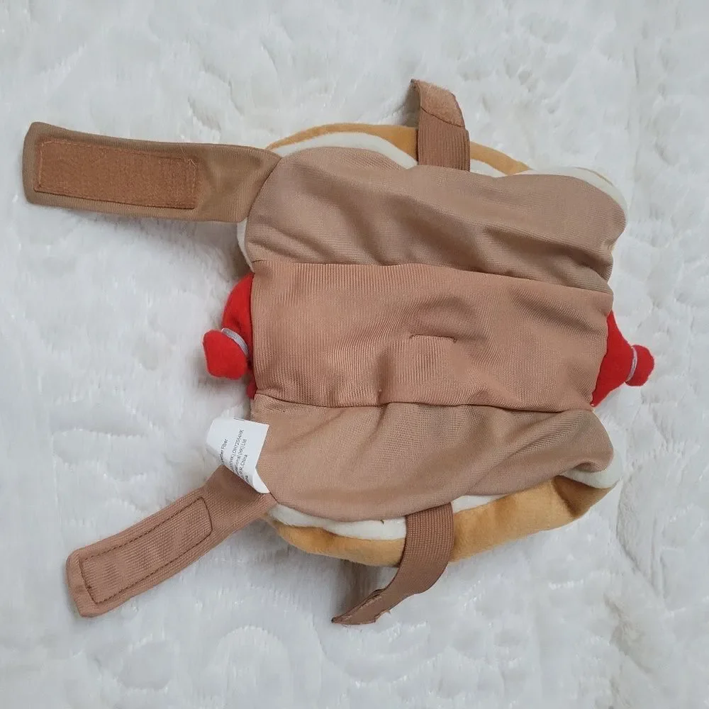 Padded Hot Dog Pet Costume Ketchup Mustard Relish Detail Halloween Size XS